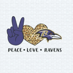 Peace Love Ravens SVG Ravens Harmony Cricut File