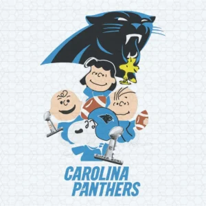 Peanuts Carolina Panthers SVG Cricut File