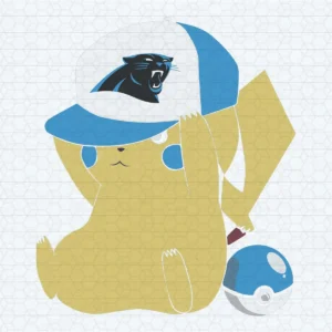 Pikachu Carolina Panthers Fans Cricut File SVG