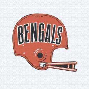 modern and bold with a vintage touch Bengals helmet SVG design showing excitement for Cricut and Silhouette cutting machines