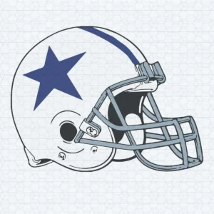 modern with a vintage touch Cowboys helmet SVG design showing pride for Cricut and Silhouette cutting machines