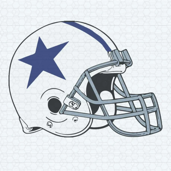modern with a vintage touch Cowboys helmet SVG design showing pride for Cricut and Silhouette cutting machines