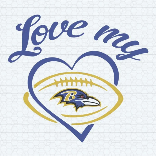 Ravens Football Logo Love My Ravens SVG Digital Download