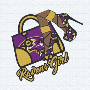 Ravens Girl Purple Logo SVG NFL Super Bowl