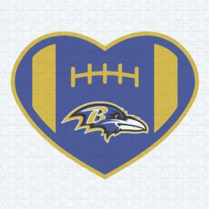 Ravens Heart Logo SVG NFL Super Bowl