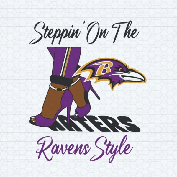 Ravens Style High Heels NFL Super Bowl Log SVG