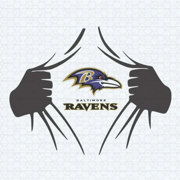 Ravens Superman Logo SVG Background Transparent Digital File
