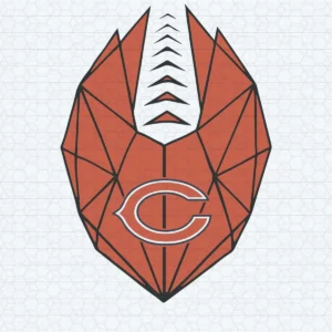 Retro Chicago Bears Logo Ball SVG NFL Football Lovers