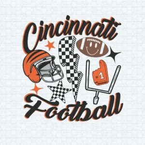 bold and playful with a vintage touch Bengals retro SVG design showing excitement for Cricut and Silhouette cutting machines