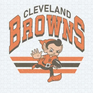 vintage with a playful, nostalgic feel Browns retro SVG design showing nostalgia for Cricut and Silhouette cutting machines