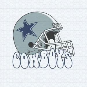 vintage with a modern twist Cowboys helmet SVG design showing pride for Cricut and Silhouette cutting machines