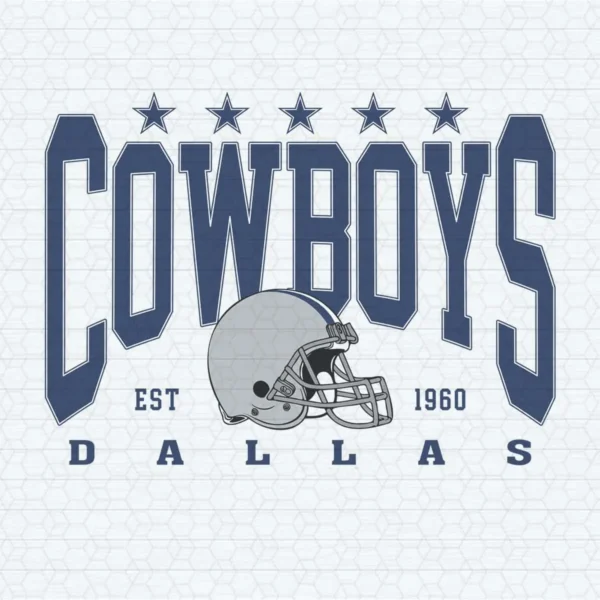 vintage with a modern twist, featuring bold elements Cowboys helmet SVG design showing pride for Cricut and Silhouette cutting machines