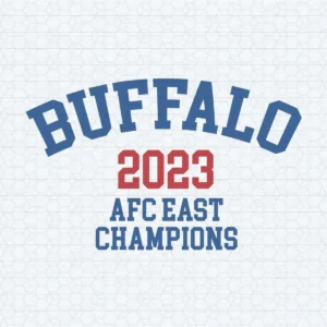 Retro Football Buffalo 2023 Afc East Champions SVG