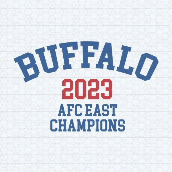 Retro Football Buffalo 2023 Afc East Champions SVG