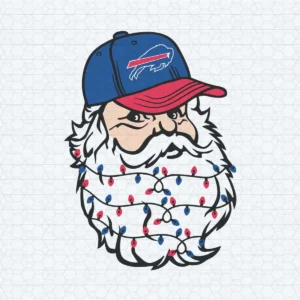 Santa Buffalo Bills Football Xmas Lights Happy Christmas SVG