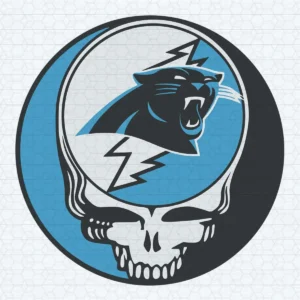Skull Carolina Panthers SVG Cricut File