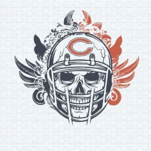 Skull Chicago Bears Football Vector NFL SVG Cricut File