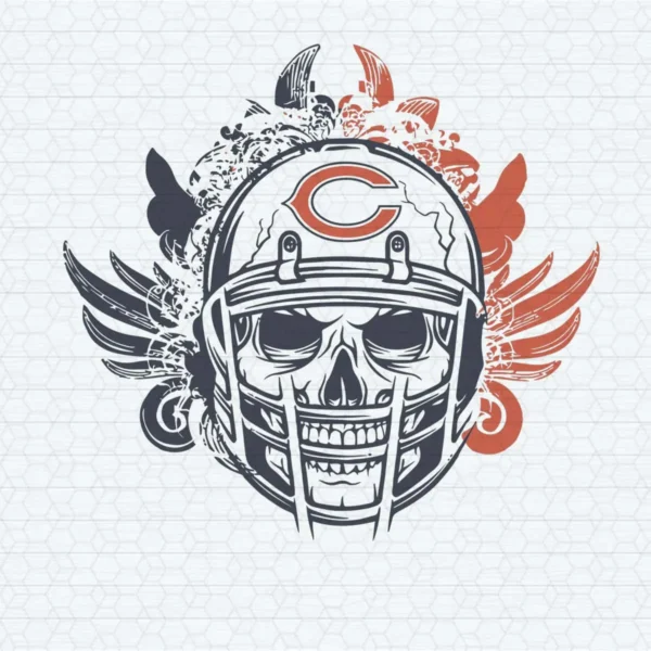 Skull Chicago Bears Football Vector NFL SVG Cricut File