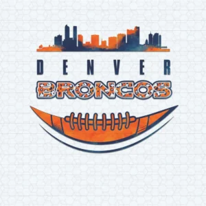 modern with vintage influences Broncos classic SVG design showing excitement and pride for Cricut and Silhouette cutting machines