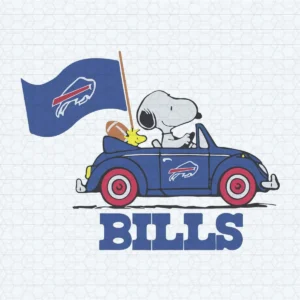 Snoopy Car Buffalo Bills Cut Files SVG Digital Download