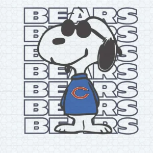 Snoopy Chicago Bears Fan SVG SVG Digital Download