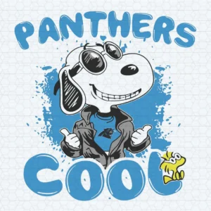 Snoopy Cool Team Carolina Panthers SVG
