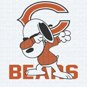 Snoopy Dabbing With Chicago Bears SVG