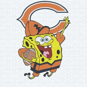 SpongeBob SquarePants Chicago Bears SVG NFL Football