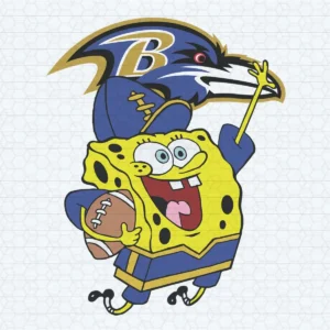 Spongebob Baltimore Ravens SVG Cricut File