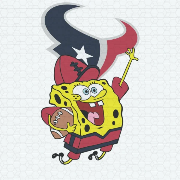 playful and vibrant with a cartoonish aesthetic Texans classic SVG design showing joy and enthusiasm for Cricut and Silhouette cutting machines