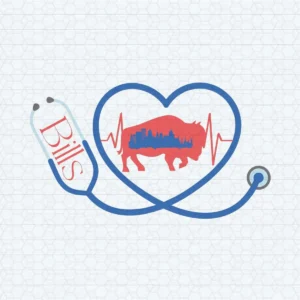 Stethoscope Buffalo Bills Football SVG Digital Download