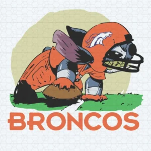 vintage with a playful twist Broncos logo SVG design showing excitement for Cricut and Silhouette cutting machines