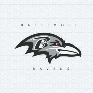 Stylized Baltimore Ravens Bird Logo SVG
