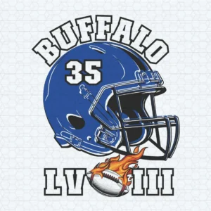 Super Bowl Lviii Buffalo Football Helmet PNG