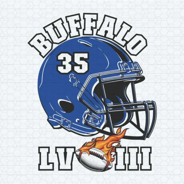Super Bowl Lviii Buffalo Football Helmet PNG