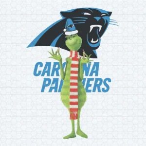 The Grinch Carolina Panthers SVG Happy Christmas