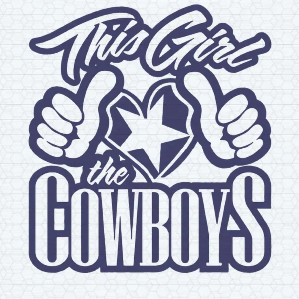 bold and modern with a playful twist Cowboys classic SVG design showing pride for Cricut and Silhouette cutting machines