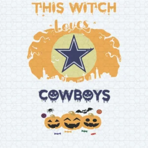playful and festive with a Halloween theme Cowboys classic SVG design showing joy and excitement for Cricut and Silhouette cutting machines
