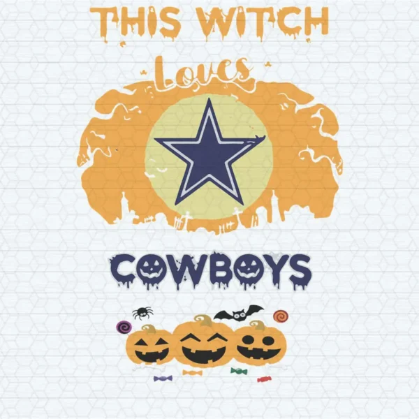 playful and festive with a Halloween theme Cowboys classic SVG design showing joy and excitement for Cricut and Silhouette cutting machines