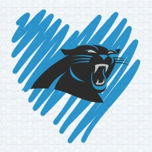 Vector Heart Logo Panthers SVG Digital Download