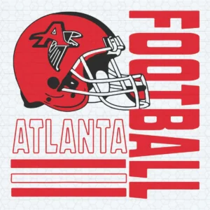 Vertical Atlanta Football Helmet SVG