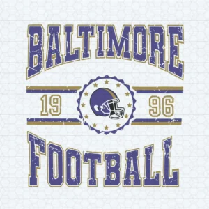 Vintage Baltimore Football Badge SVG