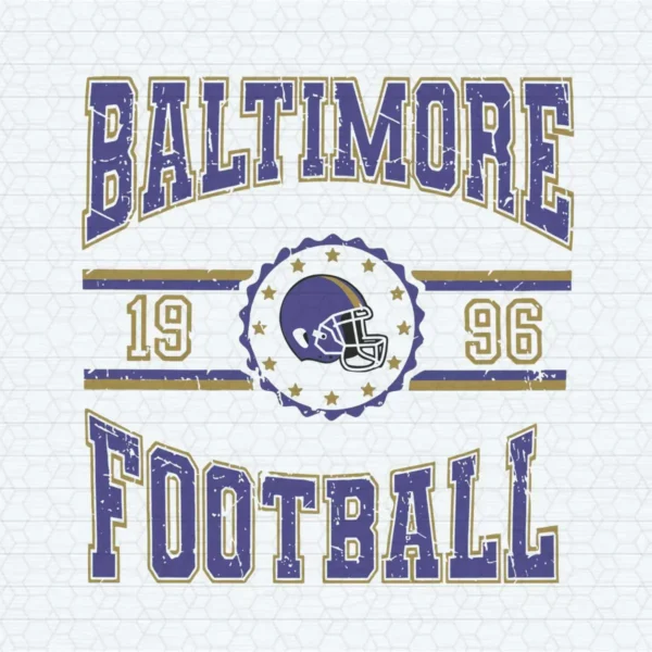 Vintage Baltimore Football Badge SVG