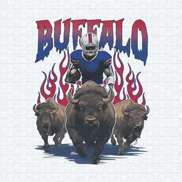Vintage Buffalo Bills Football Skeleton PNG Nfl Sport Lovers