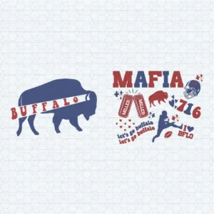 Vintage Buffalo Football Buffalo Bills SVG Cutting Digital File