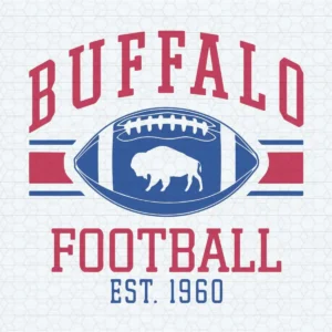 Vintage Buffalo Football Est 1960 Buffalo Bills Logo SVG