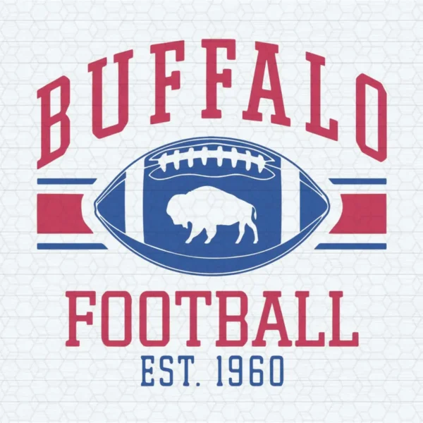 Vintage Buffalo Football Est 1960 Buffalo Bills Logo SVG