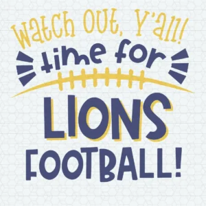 bold and playful, with a vintage touch Lions classic SVG design showing excitement for Cricut and Silhouette cutting machines