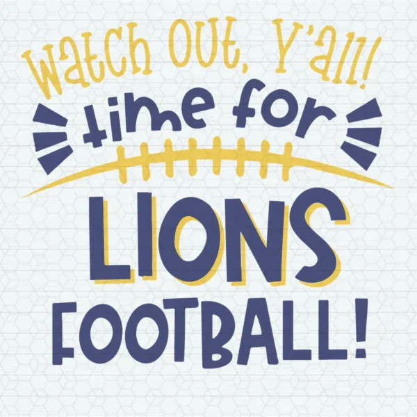 bold and playful, with a vintage touch Lions classic SVG design showing excitement for Cricut and Silhouette cutting machines