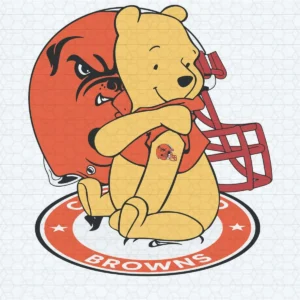 playful and nostalgic, combining cartoonish elements with sports themes Browns classic SVG design showing joy and nostalgia for Cricut and Silhouette cutting machines